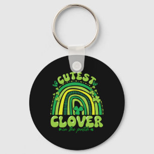 Cutest Clover In The Patch Funny Girl Kids Student Key Ring