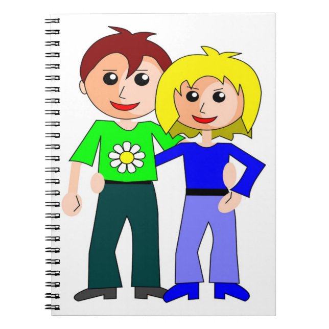 CUTEST COUPLE SPIRAL NOTEBOOK (Front)
