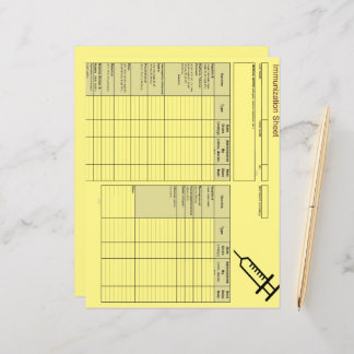 Cutest Creature Immunisation Records-Horizontal