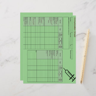 Cutest Creature Immunisation Records-Horizontal