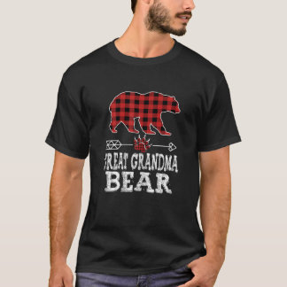 Cutest Dark Red Pleid Xmas Pajama Family Great Gra T-Shirt