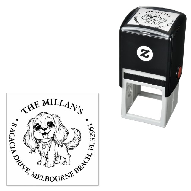 cutest dog smiling lover theme self-inking stamp (In Situ)