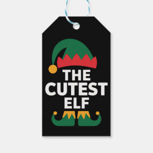 Cutest Elf Matching Family Christmas  Gift Tags