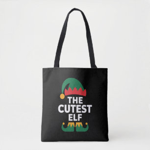 Cutest Elf Matching Family Christmas  Tote Bag