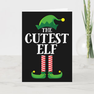 Cutest Elf Matching Family Group Christmas Party E Card