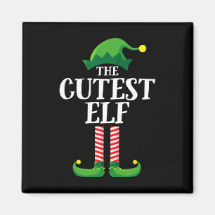 Cutest Elf Matching Family Group Christmas Party E Magnet