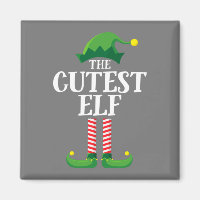 Cutest Elf Matching Family Group Christmas Party
