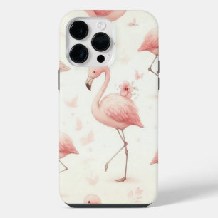 Cutest Flamingo Flock iPhone 14 Pro Max Case