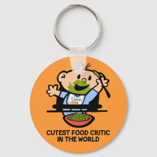 Cutest Food Critic Key Ring