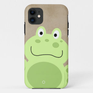 Cutest Green Frog Rustic Happy Smiling Froggy Case-Mate iPhone Case