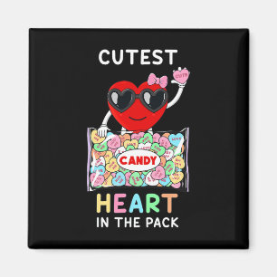 Cutest Heart In The Pack Fun Valentines Day Toddle Magnet