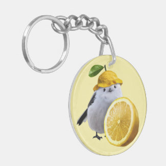 Cutest Hokkaido Bird with Lemon Key Ring