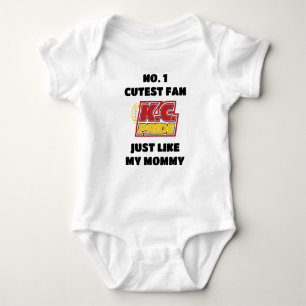 Cutest Kansas City Football Fan Baby Bodysuit