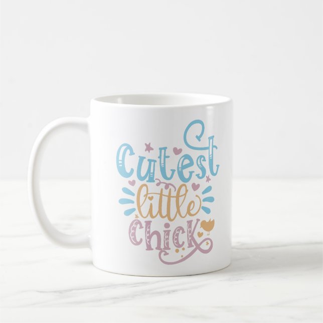 Cutest Little Chick Easter Coffee Mug (Left)