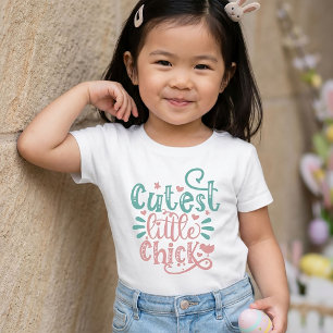 Cutest Little Chick Easter T-Shirt for Kids