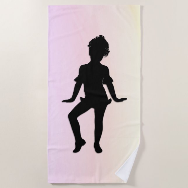 Cutest Little Dancer Mellow Beach Towel (Front)