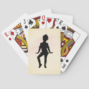 Cutest Little Dancer Mellow Yellow Playing Cards