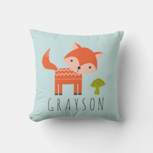 Cutest Little Fox Personalised Throw Pillow