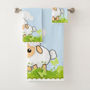 Cutest Little Lamb Bath Towel Set
