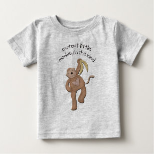 Cutest Little Monkey in the Land Baby T-Shirt