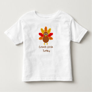 CUTEST LITTLE TURKEY Toddler Fine Jersey T-shirt