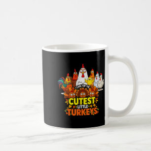 Cutest Little Turkeys Funny Thanksgiving Teacher D Coffee Mug