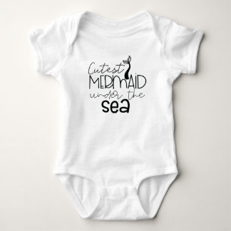 Cutest Mermaid Under the Sea Baby Bodysuit