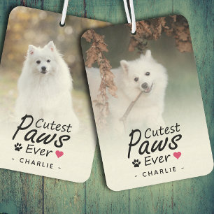 Cutest Paws Ever Pet Photo Dog Lover Keepsake Car Air Freshener