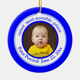 Cutest Prince Charming Photo Ornament