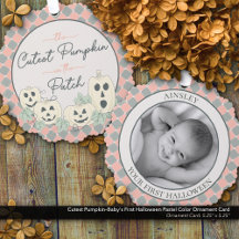 Cutest Pumpkin–Baby's First Halloween Pastel Colou