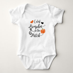 cutest pumpkin in the patch baby bodysuit