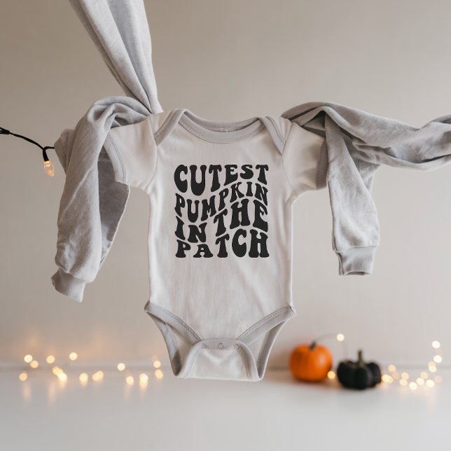 Cutest Pumpkin in the Patch Baby Bodysuit (cutest pumpkin in the patch bodysuit)
