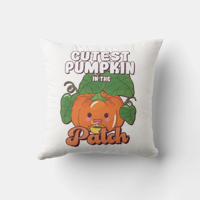 cutest pumpkin in the patch cushion (Back)