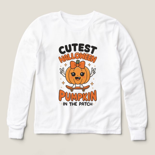 Cutest Pumpkin in the Patch – Cute Halloween  (Design Front)