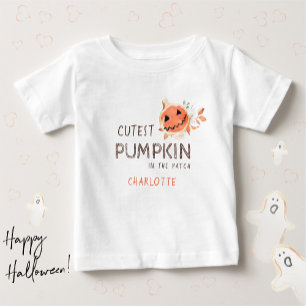 Cutest Pumpkin In The Patch Fall Baby T-Shirt