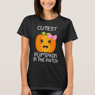 Cutest Pumpkin In The Patch Funny Halloween Thanks T-Shirt