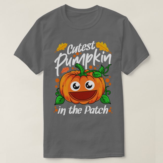 Cutest Pumpkin In The Patch Halloween2 T-Shirt (Design Front)
