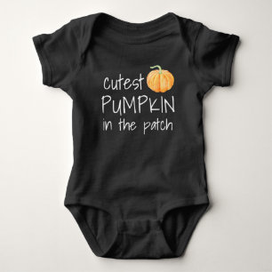 Cutest Pumpkin in the Patch Halloween Baby Bodysuit
