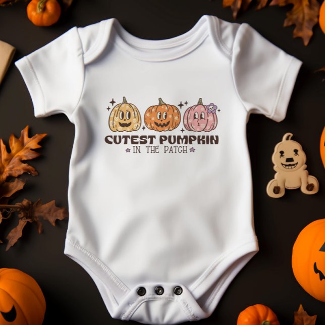 Cutest Pumpkin in the Patch Halloween  Baby Bodysuit (Creator Uploaded)