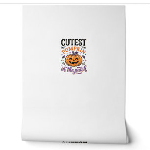Cutest Pumpkin In The Patch Halloween Shirt Design Wallpaper