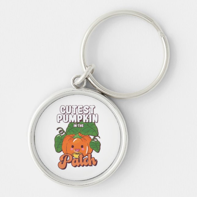 cutest pumpkin in the patch key ring (Front)