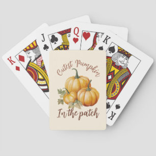 Cutest Pumpkin in the Patch Playing Cards