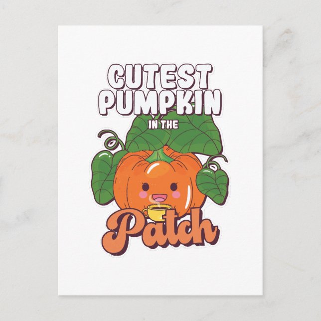 cutest pumpkin in the patch postcard (Front)