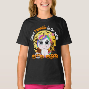 Cutest Pumpkin In The Patch Unicorn witch  T-Shirt