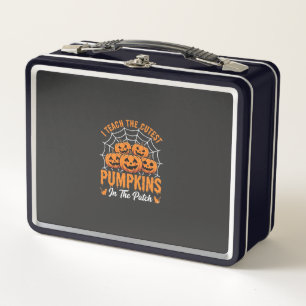 Cutest Pumpkins In The Patch Teacher Halloween_1 Metal Lunch Box