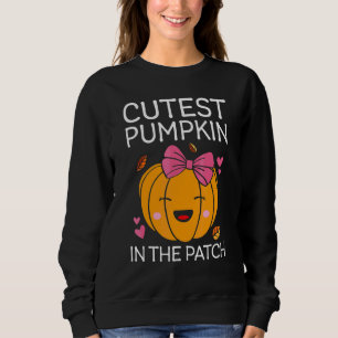 Cutest Pumpkins In The Patch Thanksgiving Girls Sweatshirt