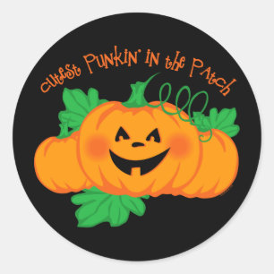 Cutest Punkin' Patch Classic Round Sticker