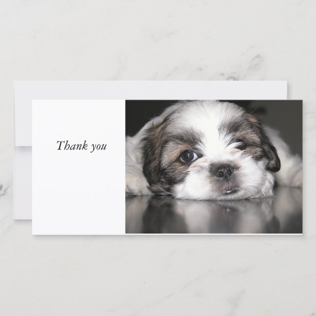 cutest puppy ever, Thank you Card (Front)