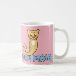 Cutest Purr Maid - Pink Cat Mermaid - Meowmaid Coffee Mug