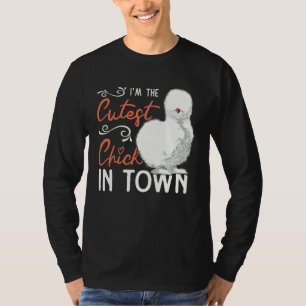 Cutest Silkie Chicken Farmer Farm Chinese Silk Chi T-Shirt